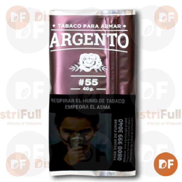 TABACO DE ARMAR ARGENTO CORTE FINO #55 x 40 gr.