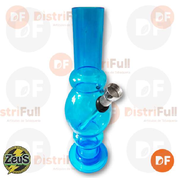 BONG ZEUS MEDIANO LISO CON BASE NEGRA
