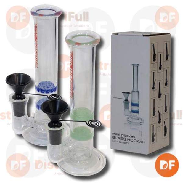 BONG PYREX MEDIANO BOCA GRANDE 2 BUBBLER 