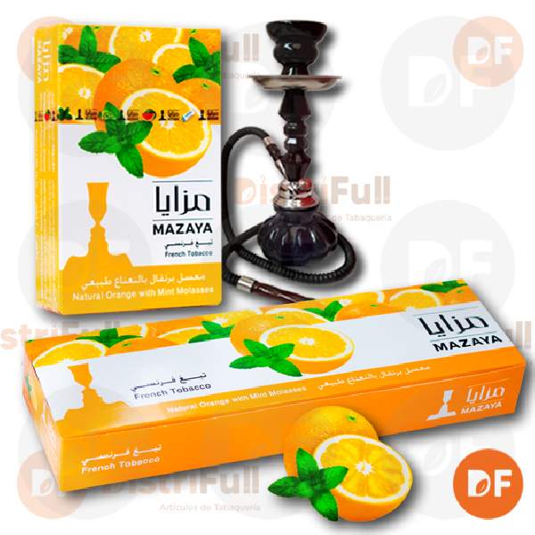 TABACO DE NARGHIL MAZAYA ORANGE WITH MINT x 50 gr.