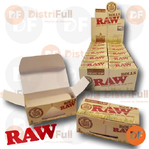 PAPEL RAW ROLLS ORGANICO x 5 mts