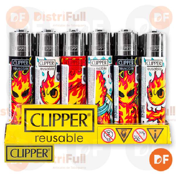 ENCENDEDOR CLIPPER MAXI BURNINGMAN GR + LB