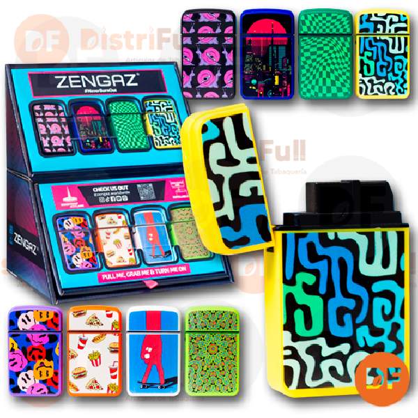 ENCENDEDOR ZENGAZ ZL12 ROYAL DISEÑOS CUBO MINI JET x 1 