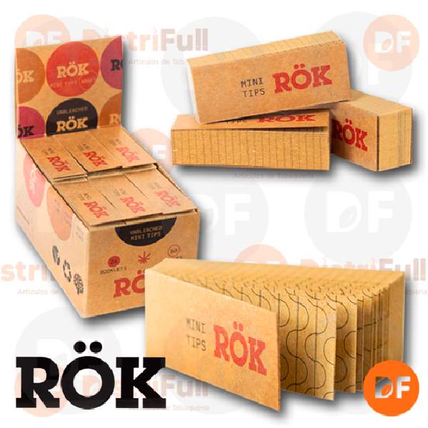 FILTROS ROK DE CARTON BIO BROWN MINI x 50 (ROK23)