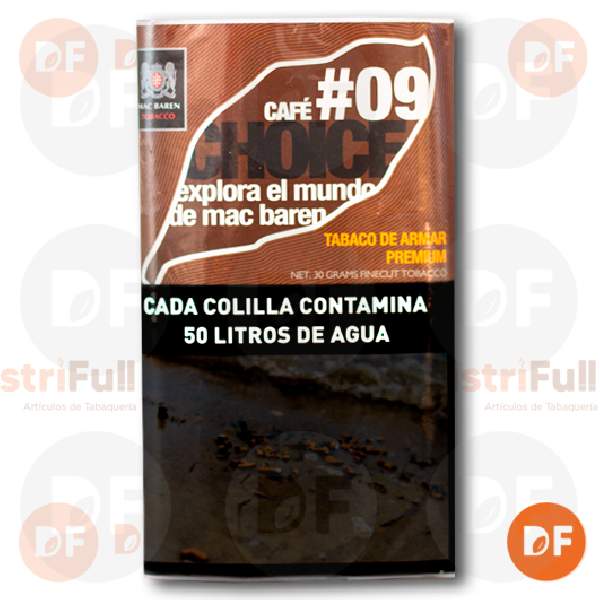 TABACO DE ARMAR MAC BAREN #09 CAFE CHOICE x 30 gr.