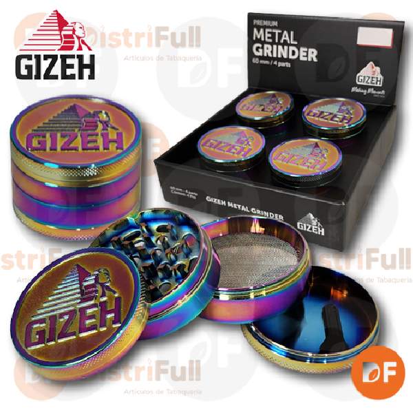 PICADOR METAL GIZEH ICY TORNASOLADO GRANDE 4 PARTES