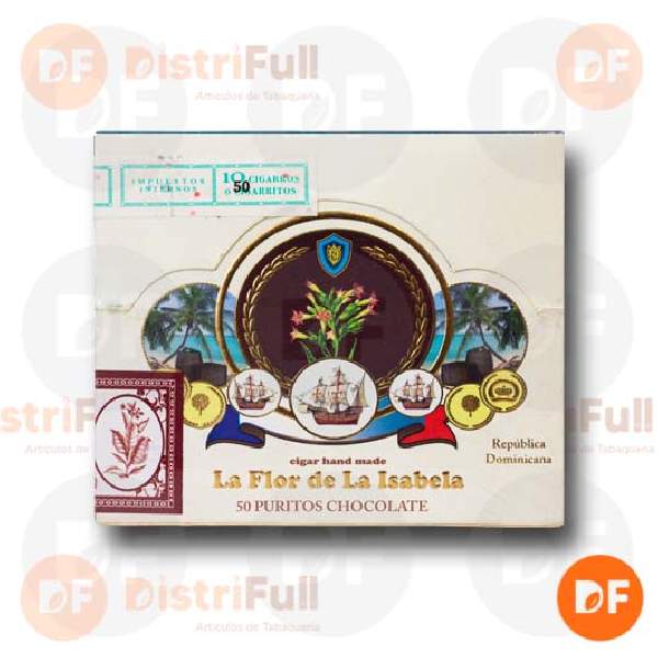 CIGARROS LA FLOR DE LA ISABELA PURITO CHOCOLATE box x 50