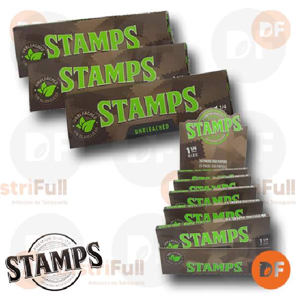 PAPEL STAMPS 1¼ BROWN UNBLEACHED 1¼ x 50