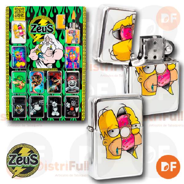 ENCENDEDOR ZEUS BENCINA DIBUJOS x 1 (10822)