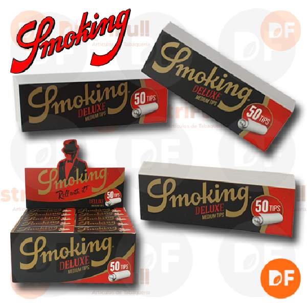 FILTROS SMOKING TIPS DELUXE x 50 