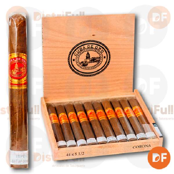 CIGARROS CUBANOS CUBA DE ORO MEDIA CORONA (44x5) x10 -CL002-