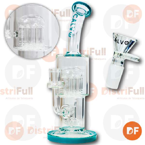 CALVO BONG VIDRIO SHOWER TREE PERC GREEN (6715)