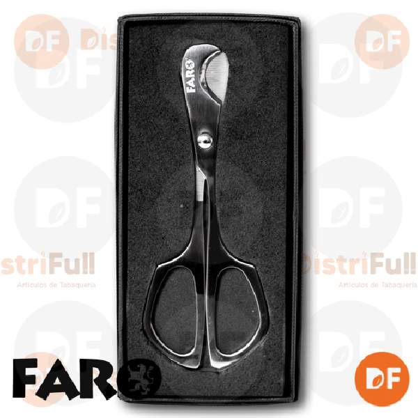 FARO CORTA CIGARROS METAL TIJERA LARGA PLATEADO 