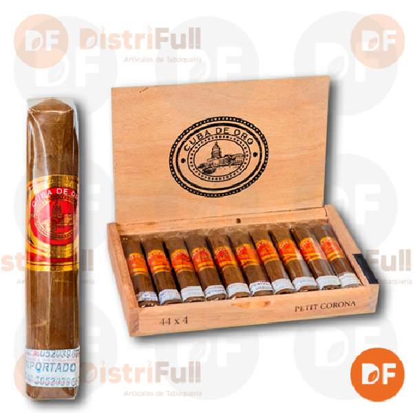 CIGARROS CUBANOS CUBA DE ORO PETIT CORONA (44x4) x10 -CL001-