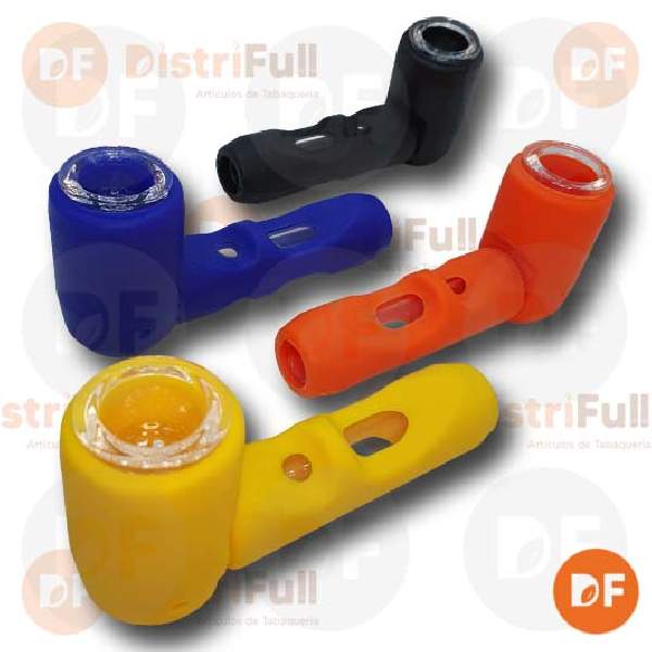 PIPA VIDRIO Y SILICONA VARIOS COLORES WP002