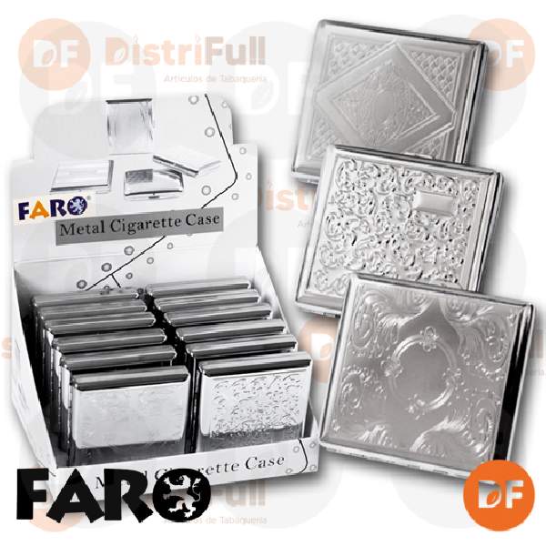 CIGARRERA METAL LABRADA P/20 CIGARRILLOS 