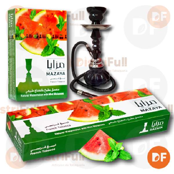 TABACO DE NARGHIL MAZAYA WATERMELON WITH MINT x 50 gr.