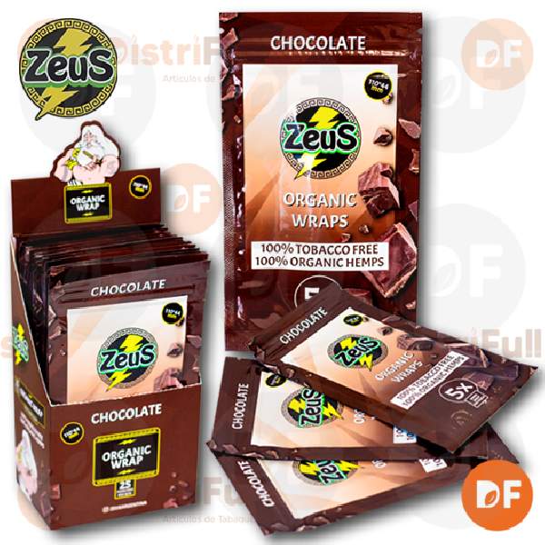 PAPEL ZEUS WRAP ORGANIC HEMP CHOCOLATEx 5 123507D