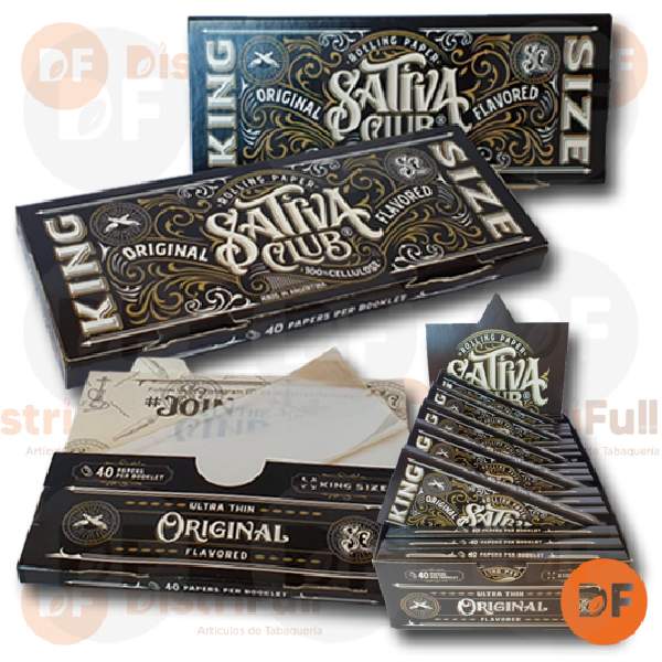 PAPEL SATIVA CLUB K.S. ORIGINAL CELULOSA x 40