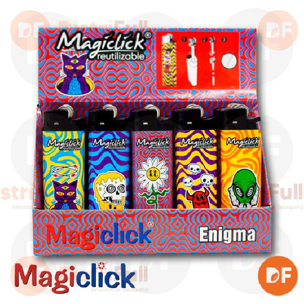 ENCENDEDOR MAGICLICK REUTILIZABLE ENIGMA x 15 (piedra)