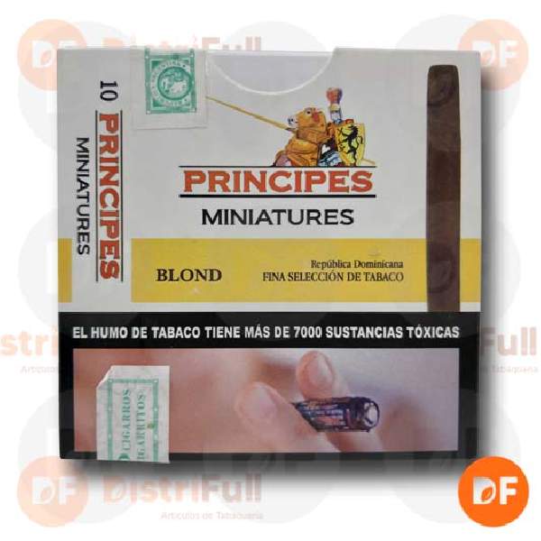 CIGARROS PRINCIPES MINIATURE BLOND x 10 vainilla