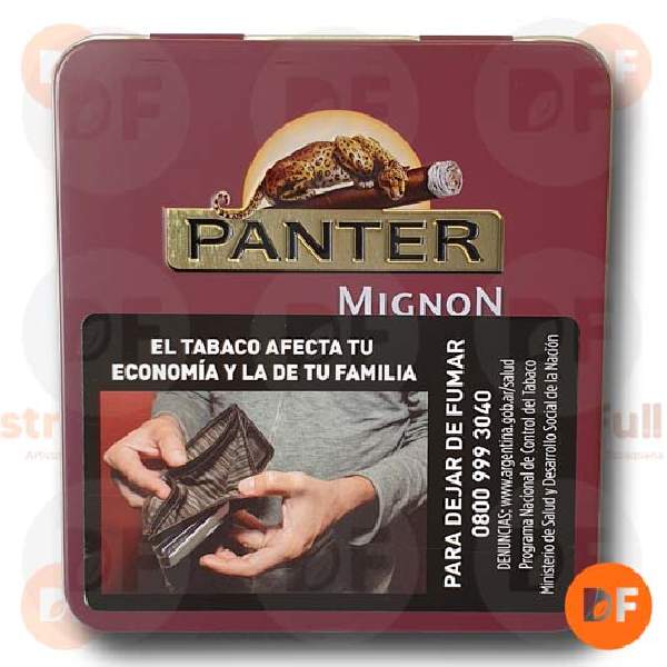 CIGARROS PANTER MIGNON DE LUXE RED lata x 20