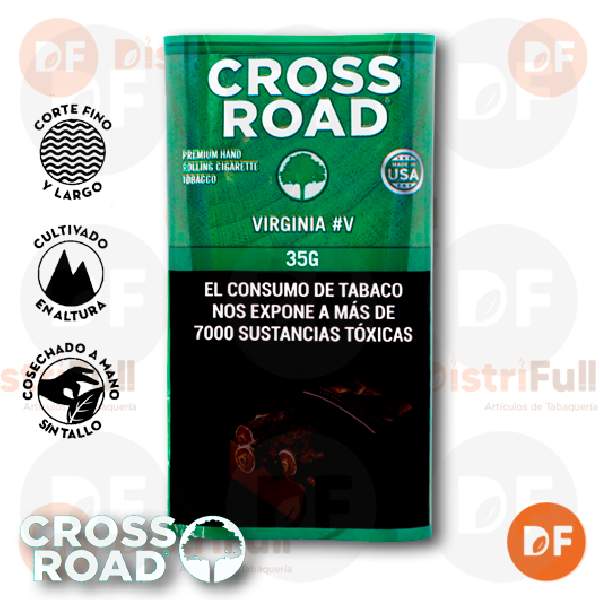 TABACO DE ARMAR CROSSROAD VIRGINIA #V x 35 gr.