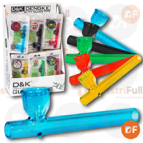 PIPA VIDRIO + PICADOR MINI COLORES 