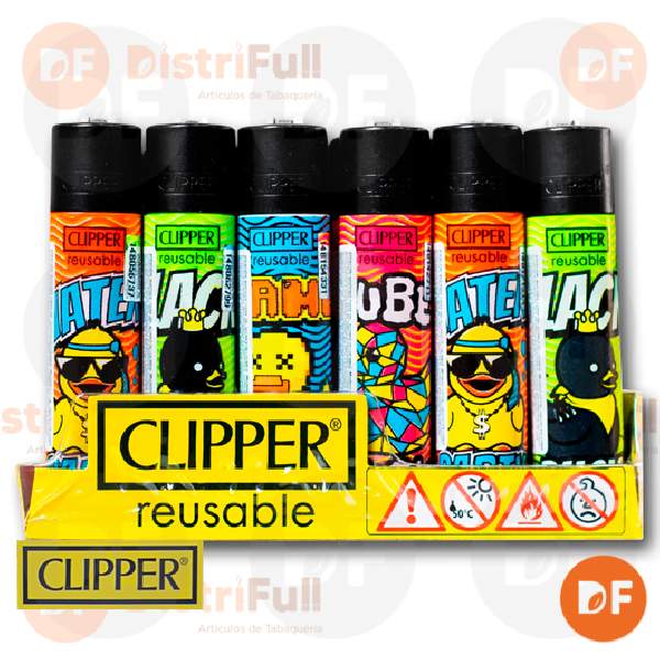 ENCENDEDOR CLIPPER MAXI ANIMAL LIFE x 24