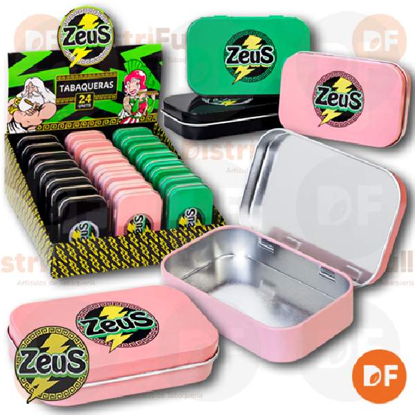 TABAQUERA ZEUS METAL 3 COLORES (122968)