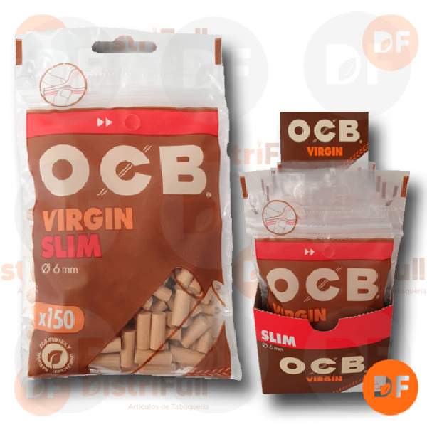 FILTROS OCB SLIM VIRGIN bolsa x 150  6 mm 