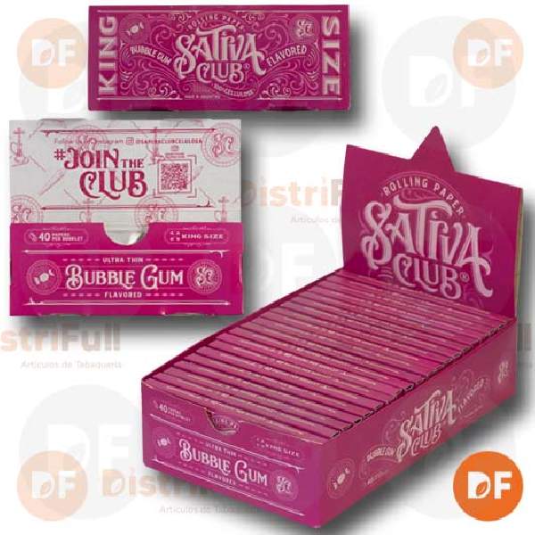 PAPEL SATIVA CLUB KS BUBBLE GUM CELULOSA x 40