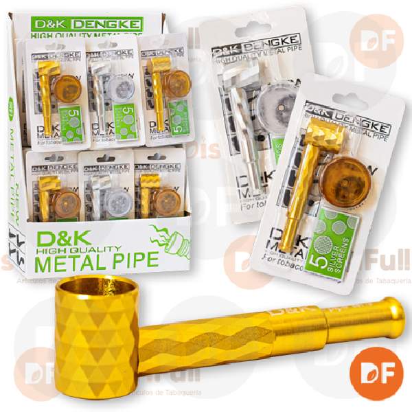 PIPA METAL DORADA/PLATEADA 