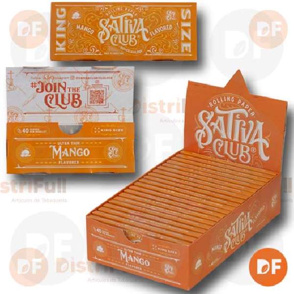 PAPEL SATIVA CLUB KS MANGO CELULOSA x 40