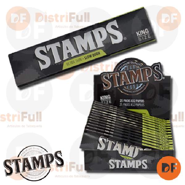 PAPEL STAMPS KS BLACK ULTRA THIN x 32