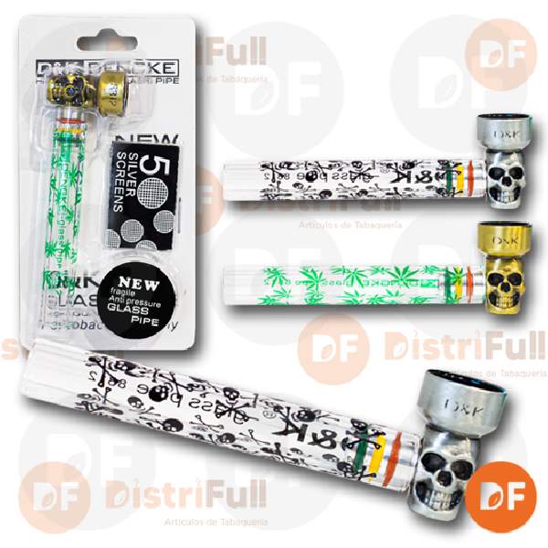 PIPA VIDRIO CALAVERA blister DK8812 (121164)