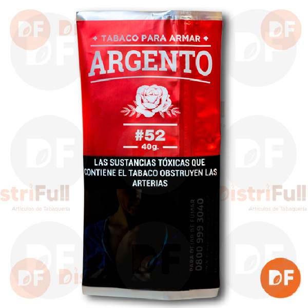 TABACO DE ARMAR ARGENTO CORTE FINO #52 x 40gr