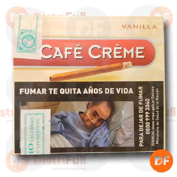 CIGARROS CAFÉ CRÉME VANILLA caja x 10