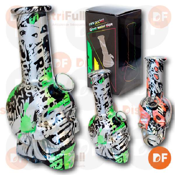 BONG VIDRIO CALAVERA V MODELOS BLMIN-05-8