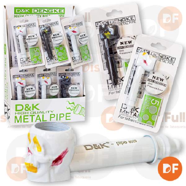 PIPA METAL CALAVERA BLACK & WHITE 