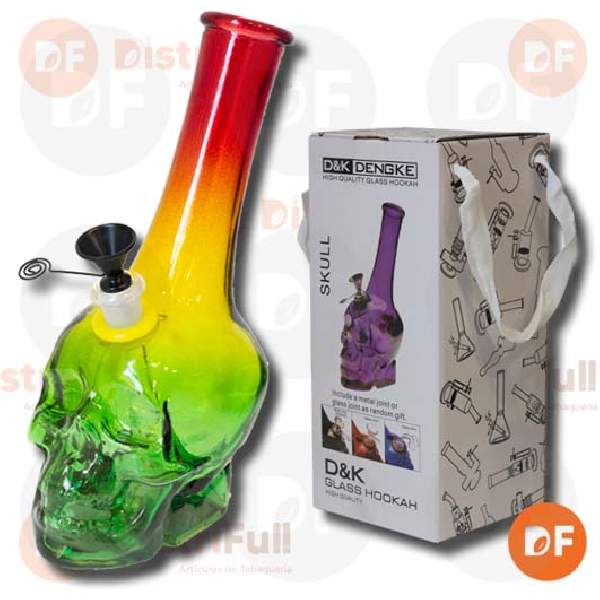 BONG PYREX GRANDE MULTICOLOR CALAVERA