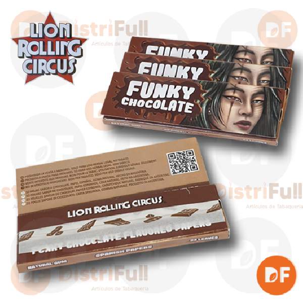 PAPEL LION CIRCUS FLAVOUR FUNKY CHOCOLATE 1¼ x 50