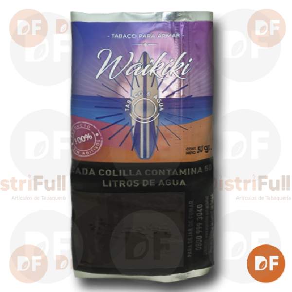 TABACO DE ARMAR WAIKIKI SIN ADITIVOS x 50 gr.