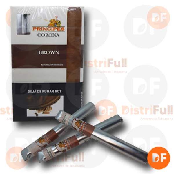 CIGARROS PRINCIPES CORONA BROWN (Chocolate)  x 5