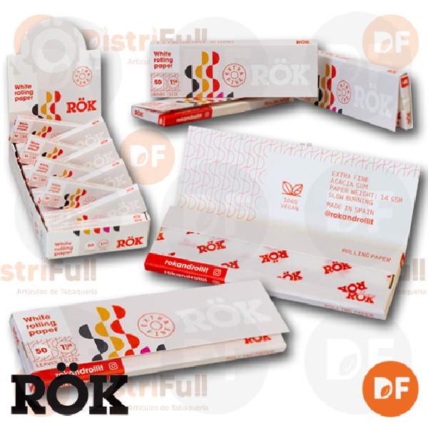 PAPEL RÖK 1¼ WHITE x 50