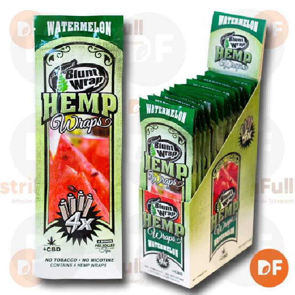 PAPEL BLUNT WRAP HEMP WATERMELON x 4 (220)