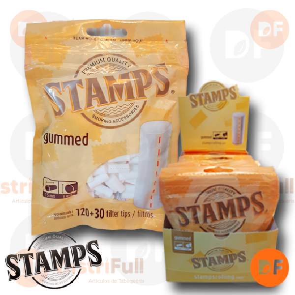 FILTROS STAMPS SLIM GUMMED bolsa x 120+30 6 mm