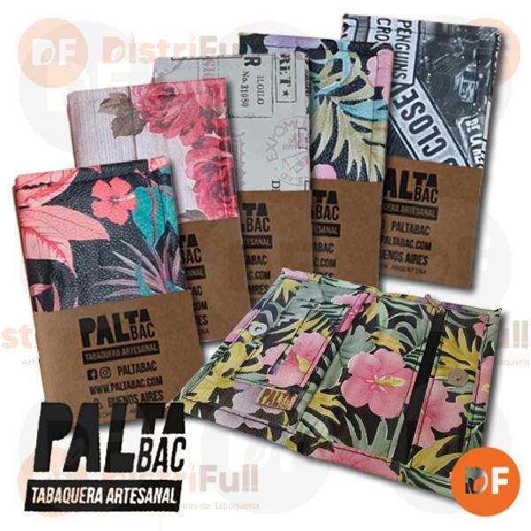 TABAQUERA PALTABAC ECOCUERO CLÁSICA ESTAMPADA