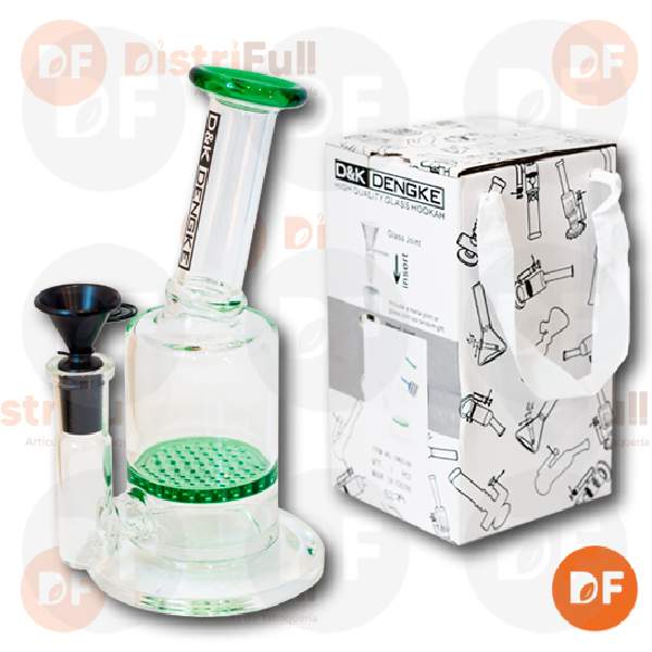 BONG PYREX MED. BOCA GDE 1 BUBBLER DK6148