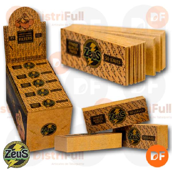 FILTROS ZEUS DE CARTON MINI UNBLEACHED x 50 (12803A)